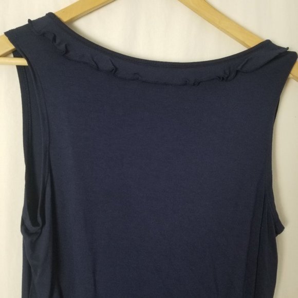 NWT Max Studio navy sleeveless top size M (145) - Picture 3 of 6